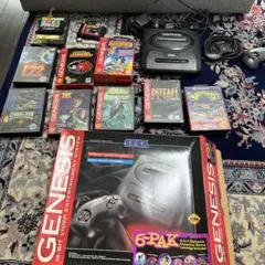 海外版（北米）のメガドライブ２「SEGA GENESIS 」本体とソフトセット