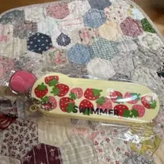SWIMMER ♡いちご柄ミラー　andコーム。 キーホルダーつき