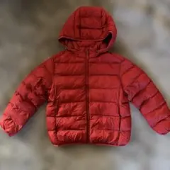 ユニクロ　ダウン 130 赤色
