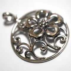 シルバーネックレス ヘッド 銀 ハワジュ 花 プルメリア ハイビスカス ギフト