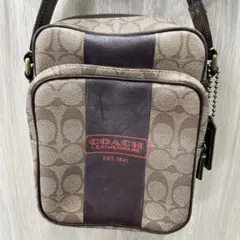 正規品 COACH モノグラム ショルダーバッグ 美品　メンズ