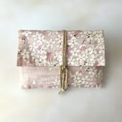 御朱印帳ケース／春の宴/桜色/大判サイズ2冊/ハンドメイド