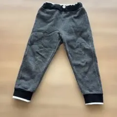 110サイズ 黒と白のストライプパンツ