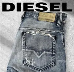 DIESEL ディーゼル ダメージ加工 デニム ジーンズ W30イタリア製アタリ