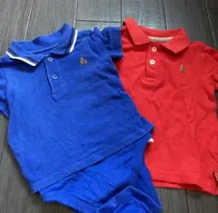 gap  ポロシャツ　ロンパース　2枚セット　80