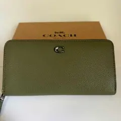 COACH コーチ 長財布 CC489 新品 未使用 人気 カーキ シンプル