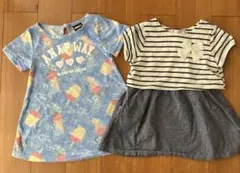 100 夏物ワンピース2枚