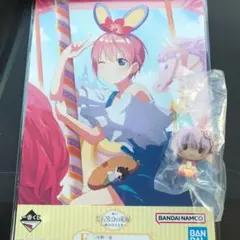 五等分の花嫁　1番くじ　中野一花F賞イラストボードK賞ちょこのっこフィギュア