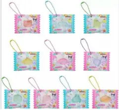 サンリオキャラクターズ　グミチュアチャーム　グミ&ポーチ　5点