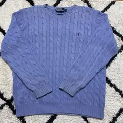ラルフローレン ケーブルニットセーター L