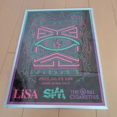 LiSA, SIM, THE ORAL CIGARETTES コンサートポスター