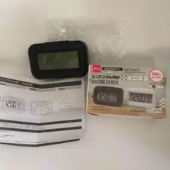 ミニデジタル時計 ブラック