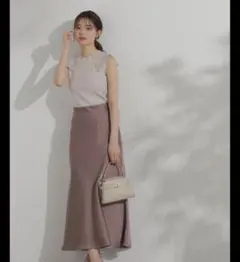 サテンマーメイドスカート　プロポーションボディドレッシング