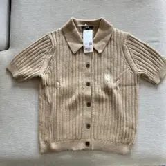 UNIQLO ベージュ 半袖ニット Lサイズ