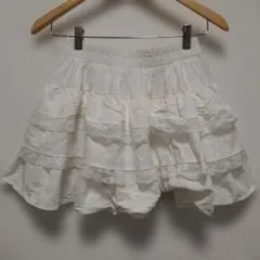 ⭐Attitude Makes Style ミニスカート レース フリル M 白
