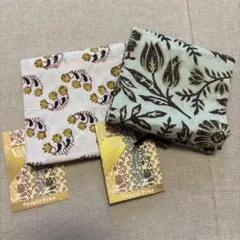 【新品】ピープルツリー ブロックプリント ハンカチ 2枚セットのサムネイル