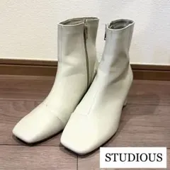 【STUDIOUS】スクエアトゥミドルブーツのサムネイル