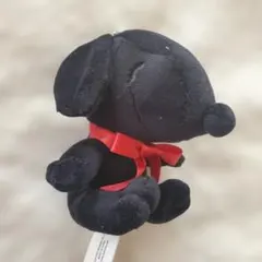 新品 未使用 黒い スヌーピー のぬいぐるみキーホルダー