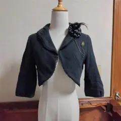 axes femme　ブローチ付き　ボレロ　ジャケット
