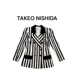 TAKEO NISHIDA ストライプ テーラードジャケットのサムネイル