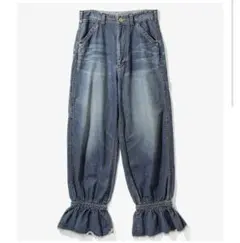 rhodolirionフリルペインターデニムパンツ RhodolirioN(ロドリリオン) “Frill Painter Pants-Denim” | Pay ID