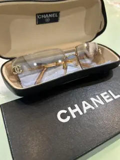 CHANEL サングラス✨ラインストーン ココマーク 4104-B Y2Kのサムネイル