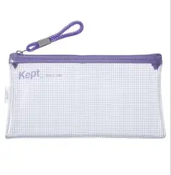 kept ペンケース クリア/パープル