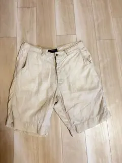 EVISU ショートパンツ　リネン　生成りのサムネイル