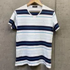 バーバリー ブラックレーベル 半袖Tシャツ Vネック サイズ3