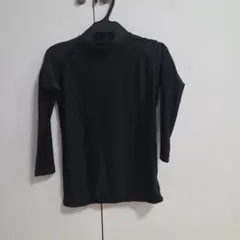 サイズ160 黒 長袖 ハイネック アンダーシャツ