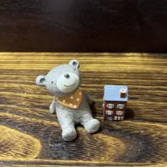 ノーティアニマル　クマとミニチュアハウスの2体セット