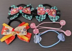 ヘアゴム 和柄 鬼滅の刃 6点セット