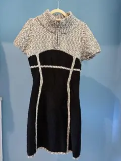 Darich ハイネックミニワンピース ブラック/グレー