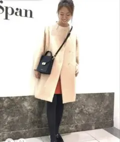 happy様専用♡美品♡ Spick & Spanモヘヤ混シャギーVカラーコート