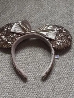 ディズニー ミニー カチューシャ ピンク スパンコール