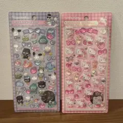 ボンボンドロップシール　はぴだん　キティ　２枚セット