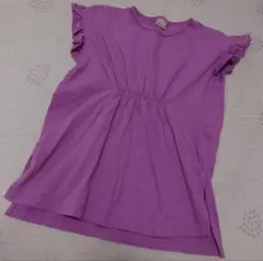 プティマイン　パープル 半袖Tシャツ　130 カットソー petit main