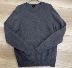 UNIQLO ラムクルーネックセーター　Lサイズ　グレー