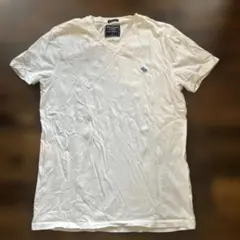 Abercrombie & Fitch ホワイト Vネック Tシャツ S