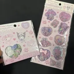 マイメロ　クロミ　おはじき　シャカシャカシール クリスタルシール セット