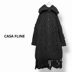 定価¥52,800 CASA FLINE ロングニットカーディガン ウールコートのサムネイル