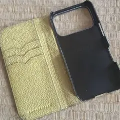 BONAVENTURA 手帳型 iPhoneケース イエローのサムネイル