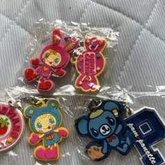 レア！ベリエちゃん、ブルーベリエちゃん、ミントくんのラバーキーチェーン