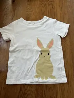 ウサギプリント Tシャツ 110サイズ
