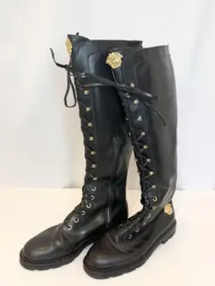 ジャンニ ヴェルサーチ メデューサ レザー ロングブーツ 25.5cm/39のサムネイル