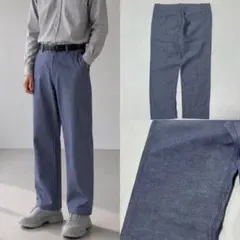 00s GAP リネン シャンブレー 霜降り 玉虫 スラックス テーパードのサムネイル