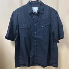 【sacai】 22SS デニムシャツ ブラック サイズ3のサムネイル