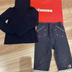 ラルフローレン　長袖　トップス　ミキハウス　パンツ　セット　90