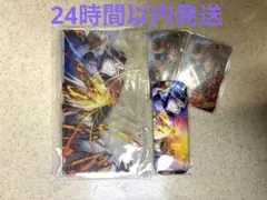 鬼滅の刃 WEBSHOPアクスタ & 缶バッジ 童磨+ カード炭治郎2枚 計4点