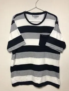 Mr.JUNKO太ボーダー×ピンボーダー Tシャツ Mサイズのサムネイル